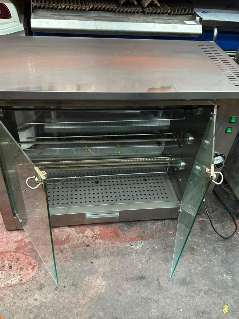 Gas Chicken Rotisserie Cabinet Oven 3 Spit