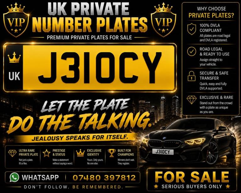 Private number, Plate JELOCY NEW