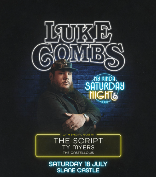Luke Combs 'My Kinda Saturday Night' Tour 2x Tickets - Slane Castle 18th July