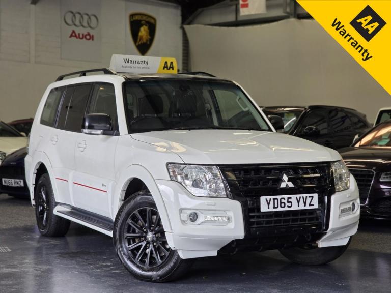 MITSUBISHI SHOGUN 3.2 DI-DC SG4 White Auto Diesel 2015+NAV+CAM+RED/BLACK LEATHER