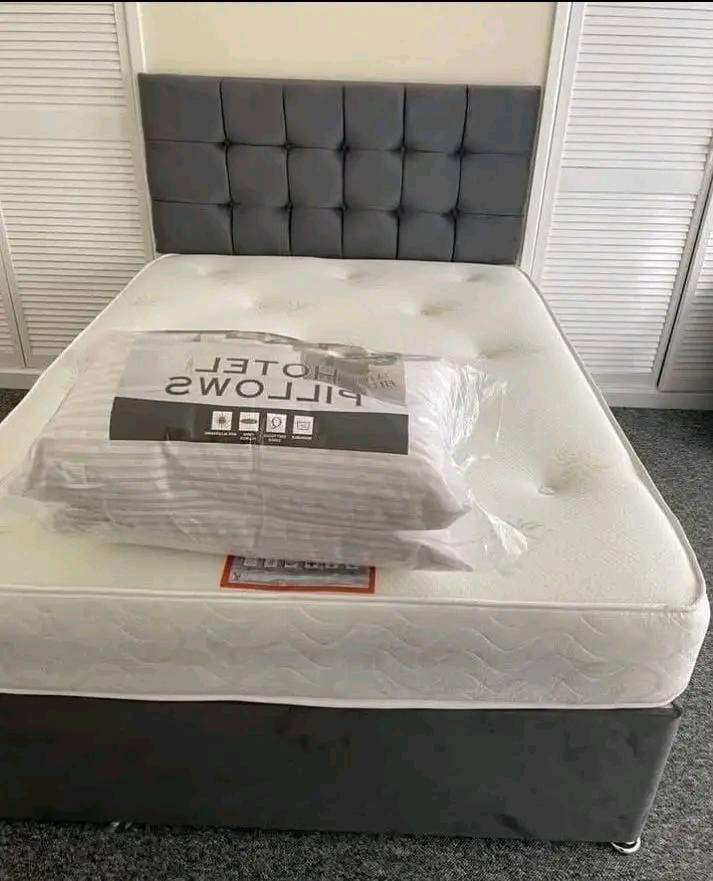 Modern DIVAN 4FT6 Double Bed Base >> Storage Drawers + Mattress Included >> Flat 20% Off >>