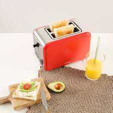 Ambiano Red Retro 2 slice Toaster