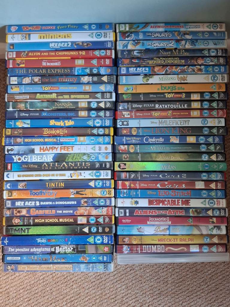 Job lot of 50+ Family & Childrens DVD's