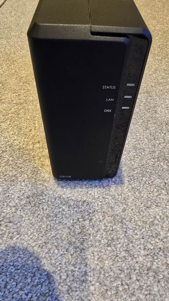 Synology DS218 1 Bay NAS + 4TB HDD