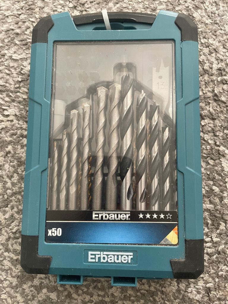 Erbauer x50 Drill Bit Set – Brand New, Unused