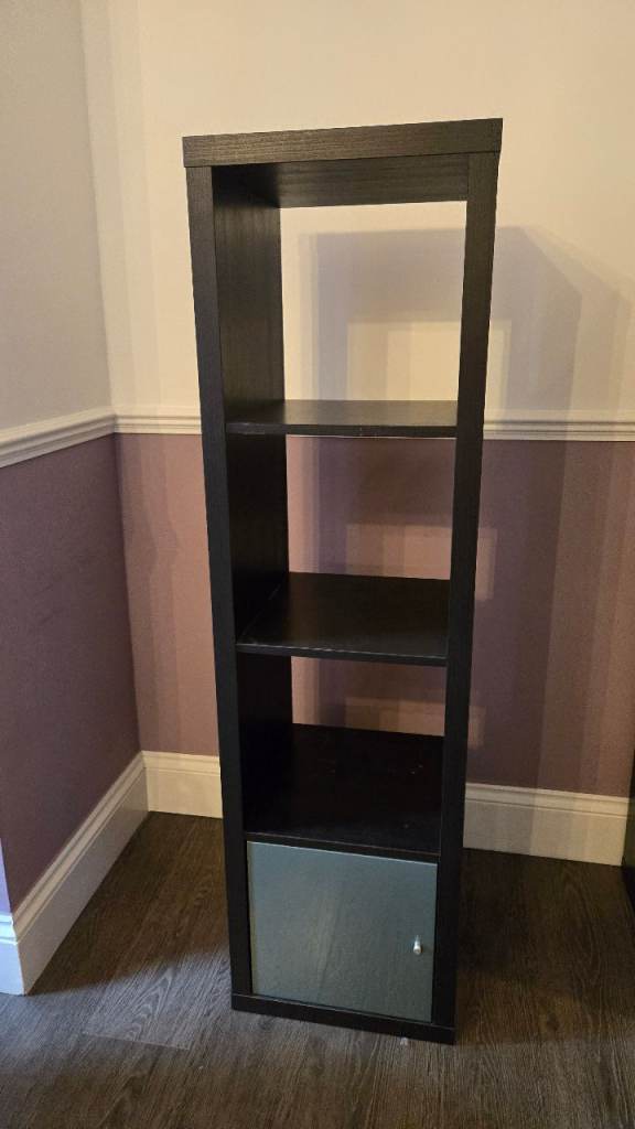 IKEA KALLAX SHELVES (BLACK-BROWN)