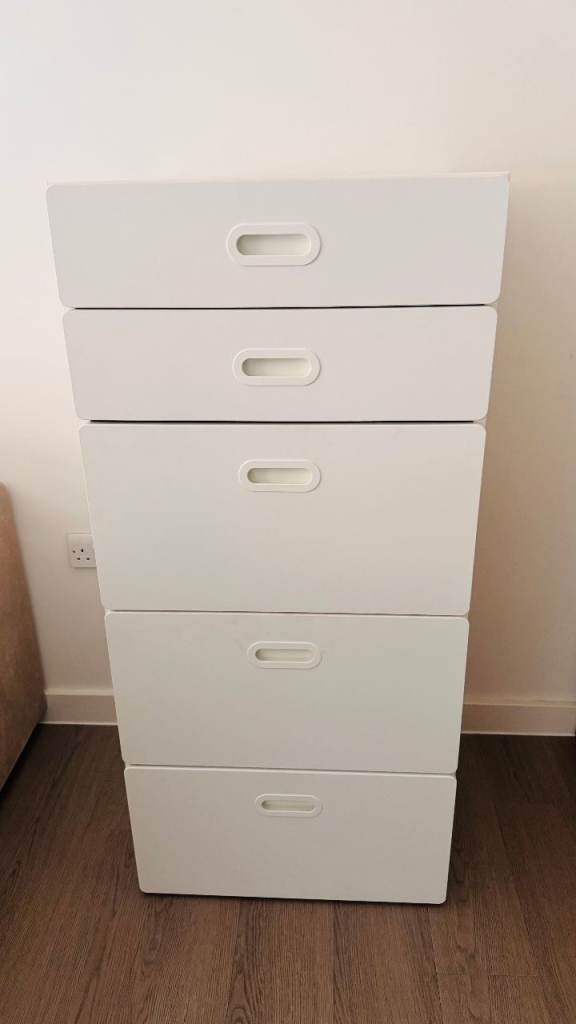 IKEA STUVA Kids 5-Drawer Storage Unit – White – Excellent Condition