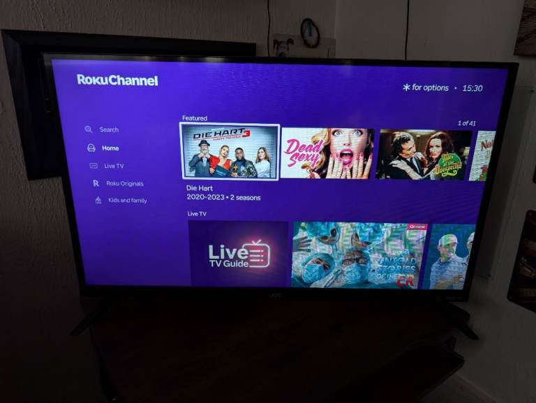 JVC 32" Roku installed TV 