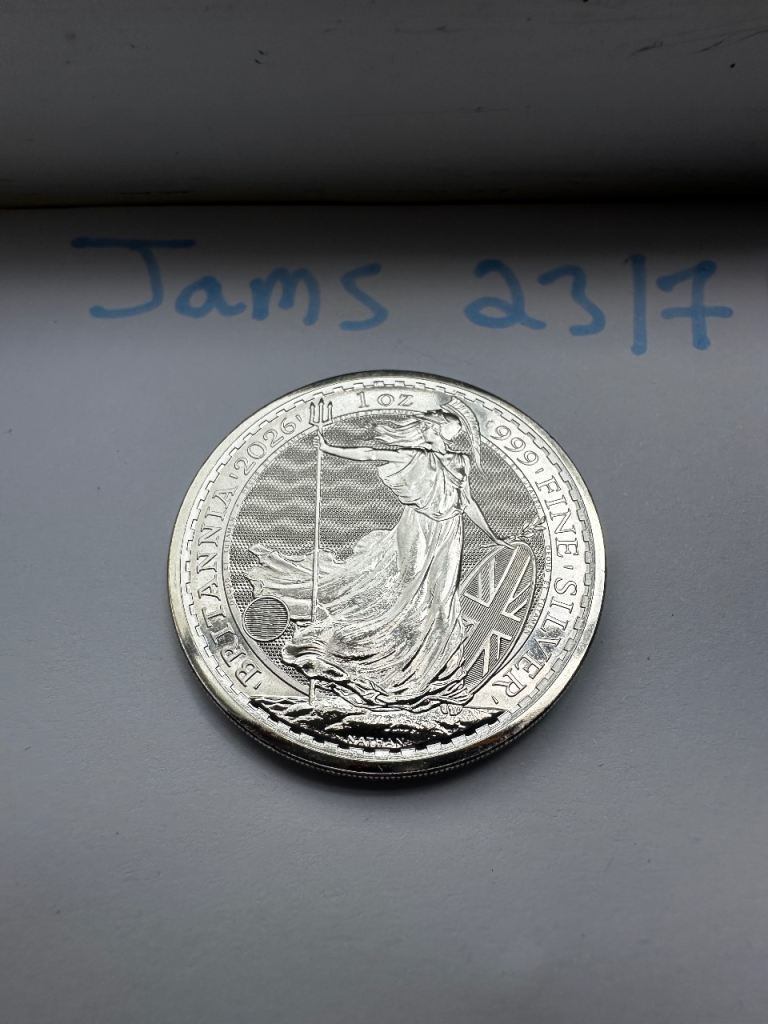 1oz Silver Britannia 2026 Coin - King Charles III