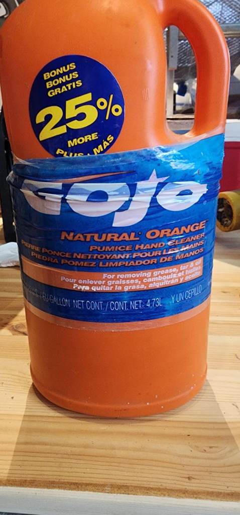 Gojo- pumice hand cleaner