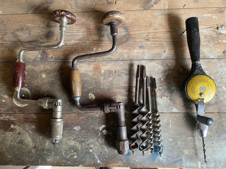 Vintage hand drills