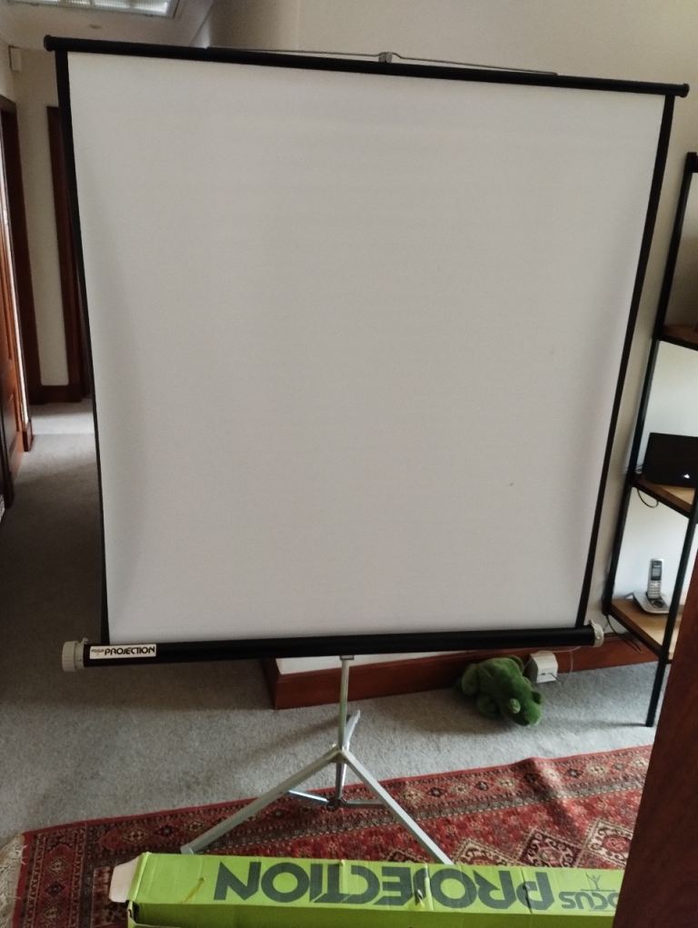 Focus Projector Screen with Tripod Stand – Good Condition