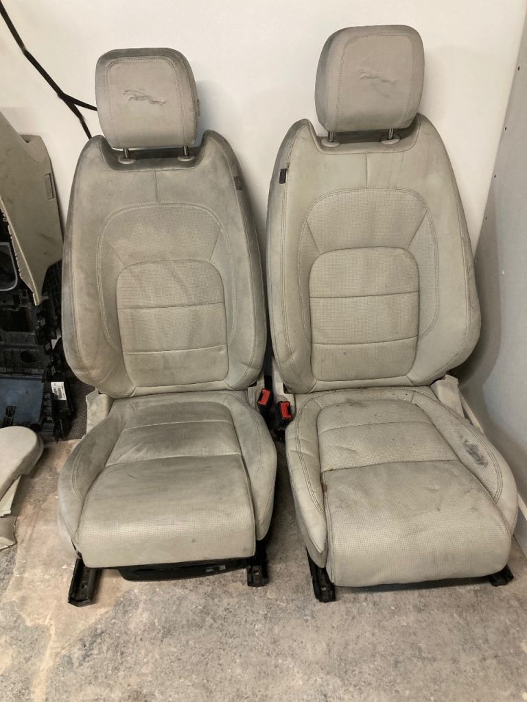 Jaguar car seats man cave camper conversion