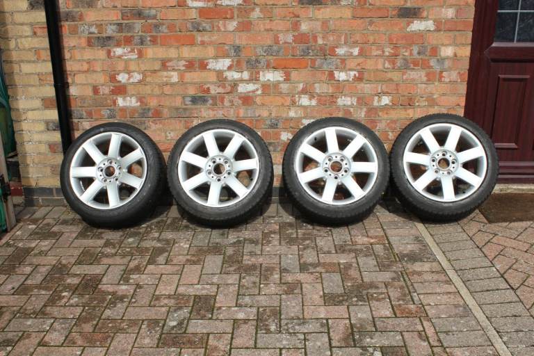 BMW E36 E46 four 17inch Style 44 alloys with winter tyres. £300. OFFERS WELCOME