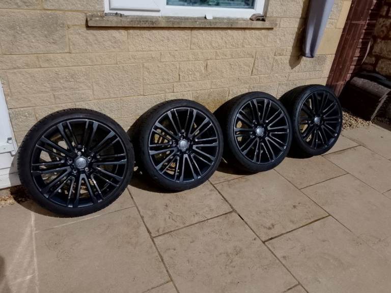 Genuine Audi 19" S-line alloys and tyres 235/35/19 excellent 6mm VW Skoda