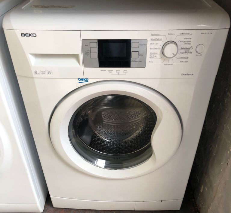 Beko 8 kg,1300 spin washing machine. Model WM85135LW 
