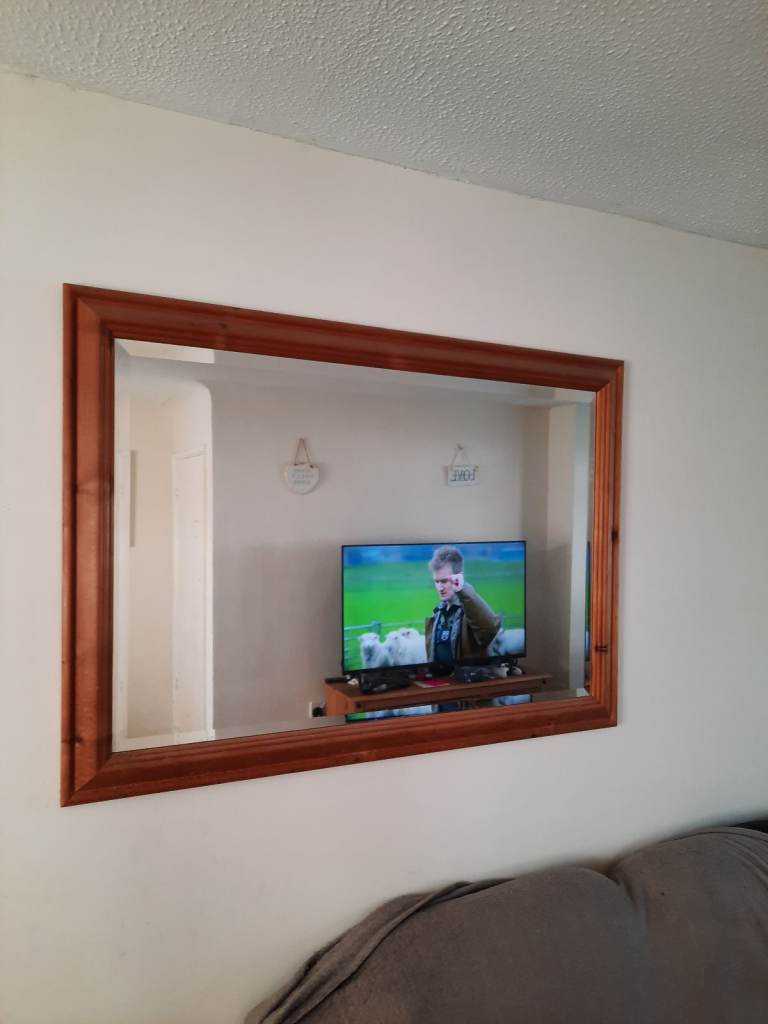 Pine mirror 