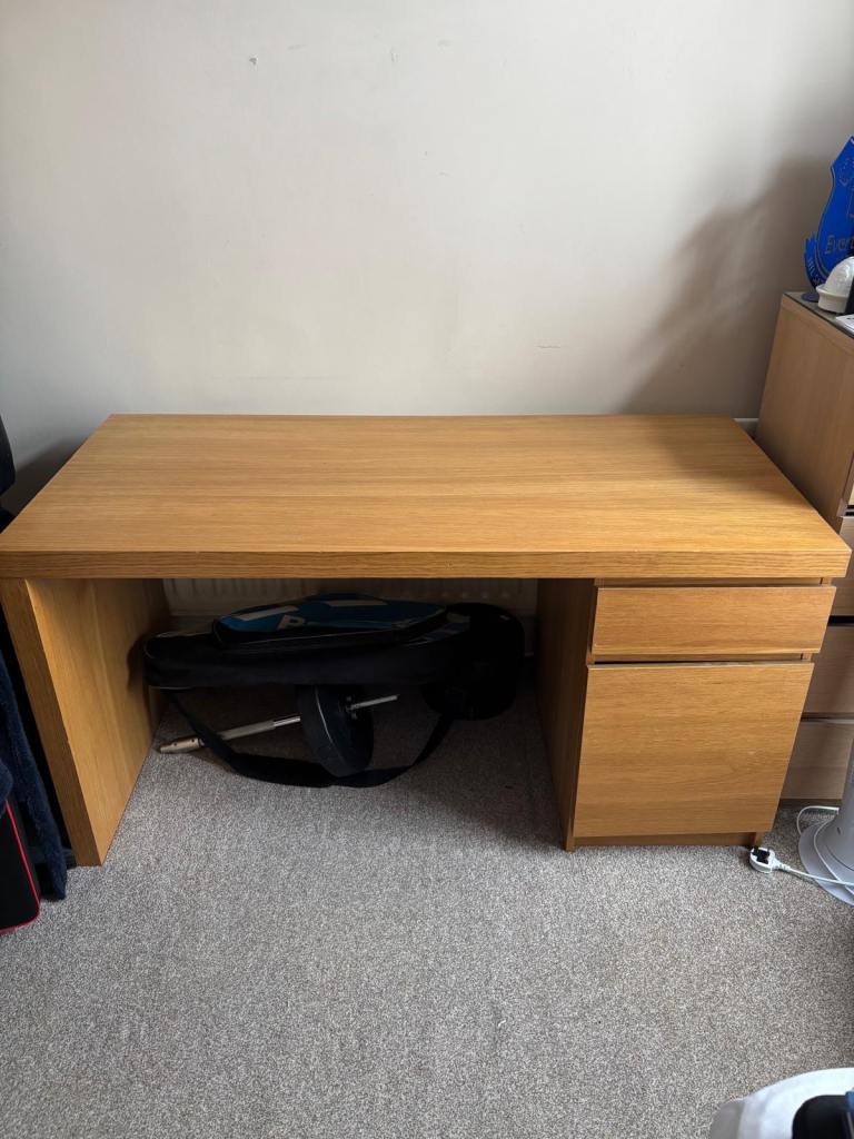 IKEA Malm Oak Desk 