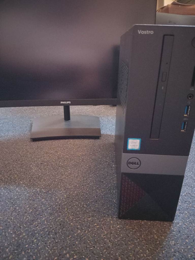 SUPERB CHEAP FULL SET UP DELL PC - 24 INCH CURVED SCREEN - WIN 11 -WIRELESS 