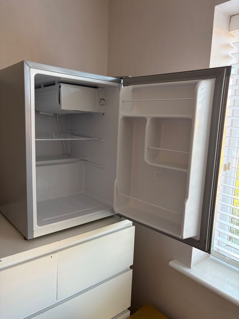 Logik grey small fridge 