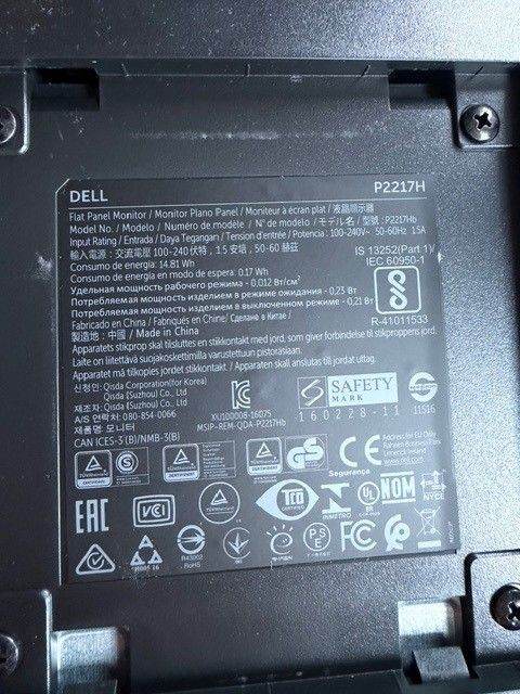 Dell 21.5" PC Monitor