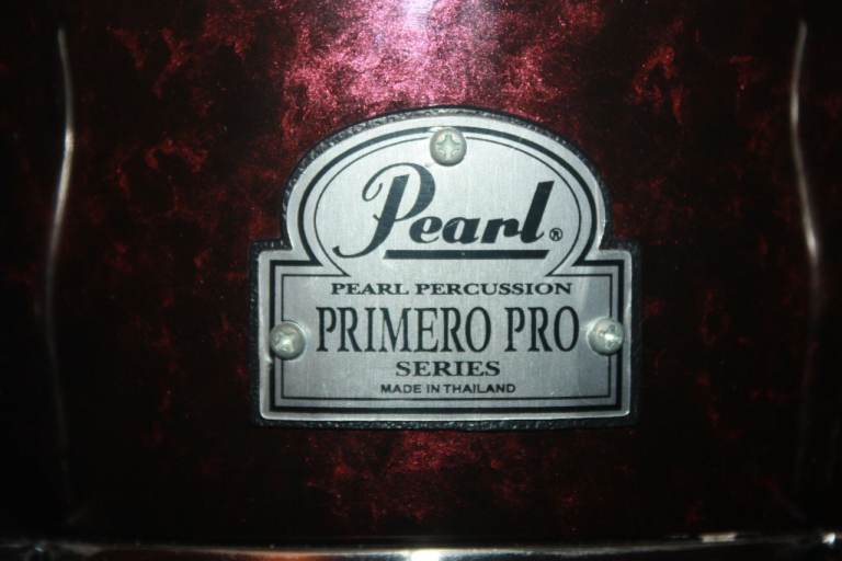 Pearl Primero Pro Fibreglass Bongos 7in + 8.1/2in Wine Red Marble Finish ~ £80 ono