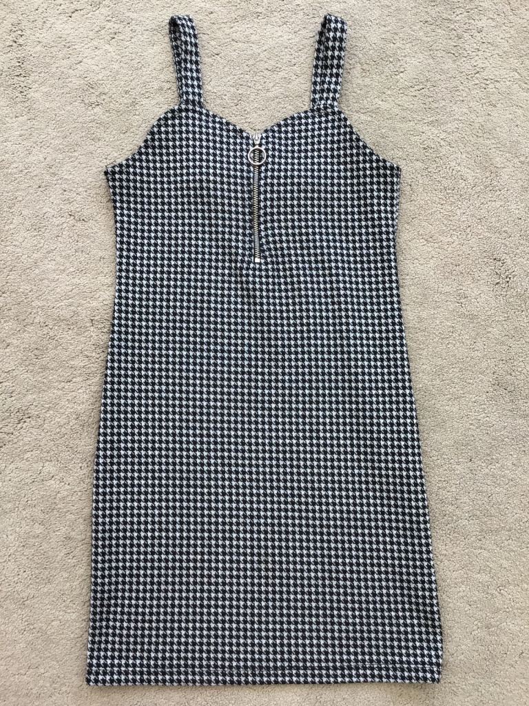 ‘Matalan’ Checked Zip Sweetheart Dress, Age 10 Years