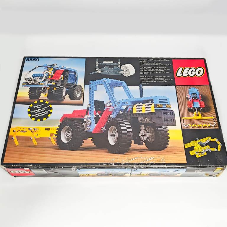 Vintage 1980s LEGO Technic 8859 Tractor / Original Box & Instructions
