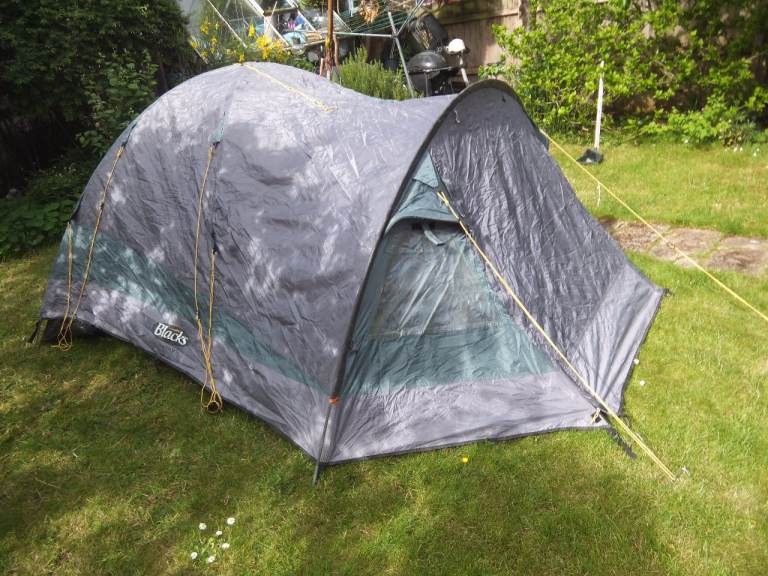 Black Islay 2 Person Tent with Flooring Porch 2 Doors