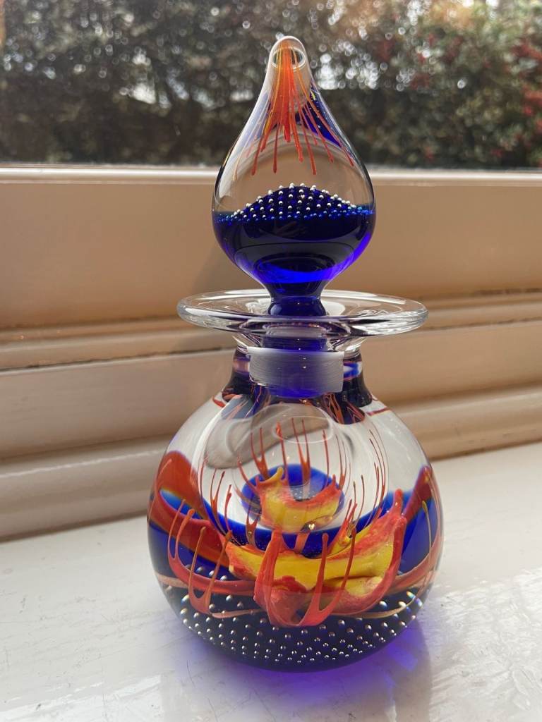 Caithness Glass perfume/ink bottle - Burning Passion - Edition 58/350