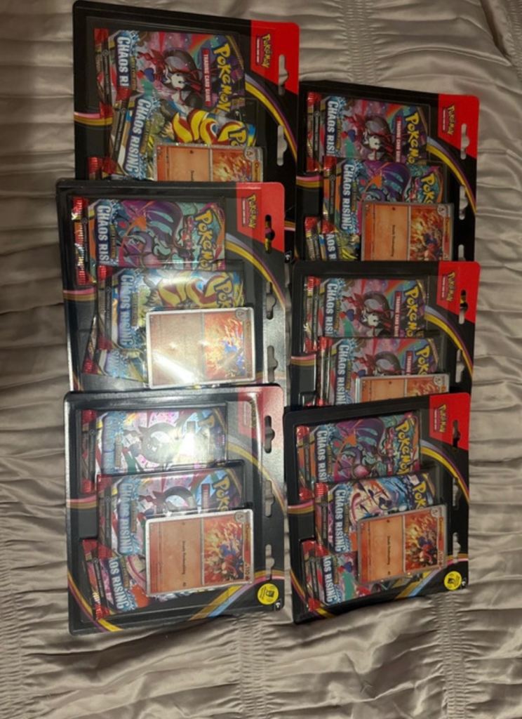 Pokemon chaos rising blister packs x 6