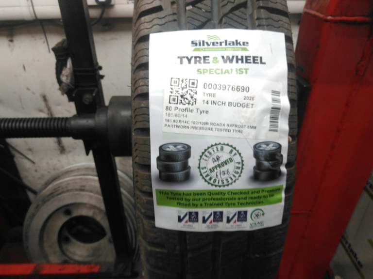 185 80 R14c 102/100r Roadx Rxfrost 8mm Partworn Pressure Tested Tyre