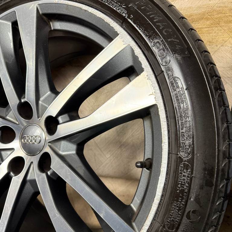 19'' GENUINE AUDI A6 C8 S LINE 5 DOUBLE SPOKE ALLOY WHEELS TYRES ALLOYS