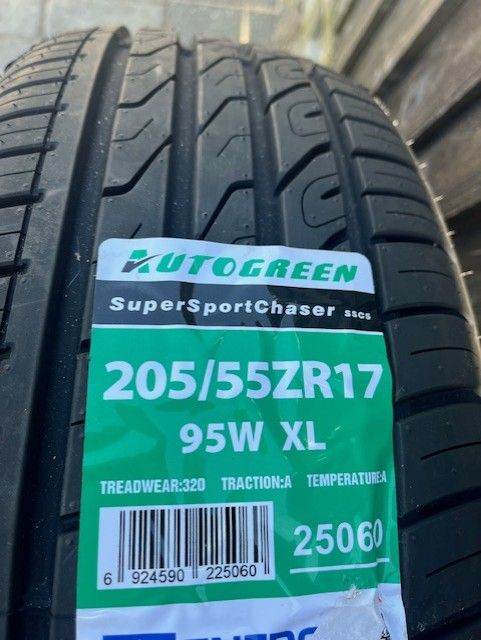 Brand New Tyre = 205/55 R17 