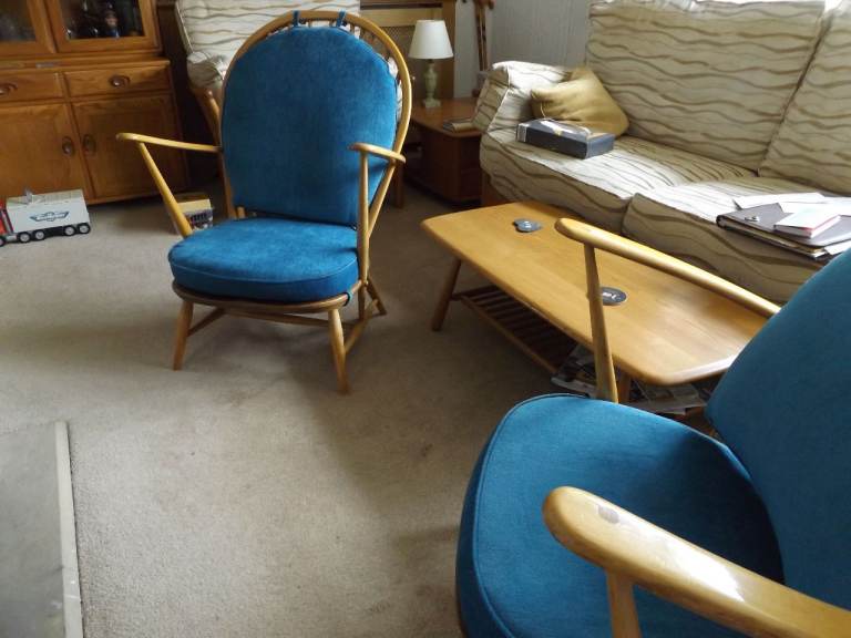 Two Ercol chairs.