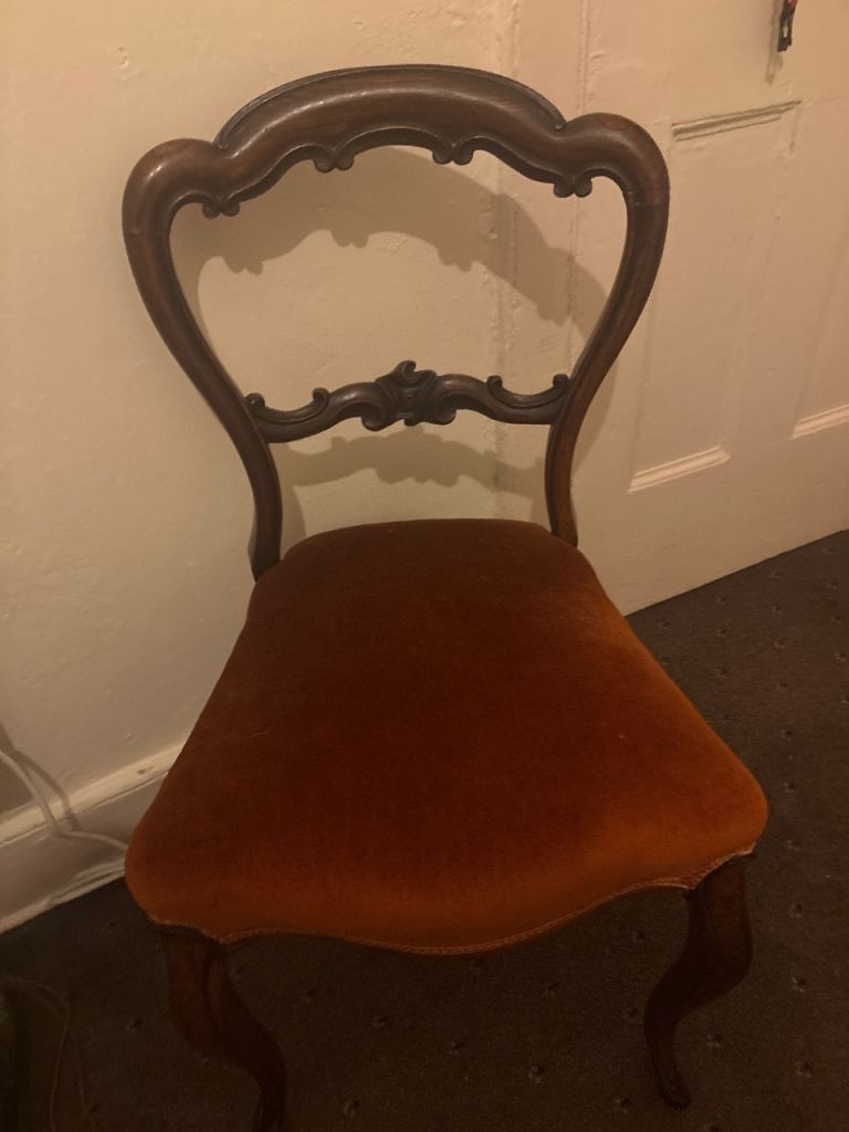 Two balloon back chairs 