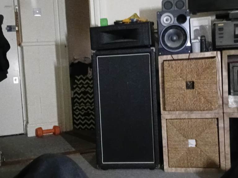 image for 2 x vintage PA speakers with 2 horns £400