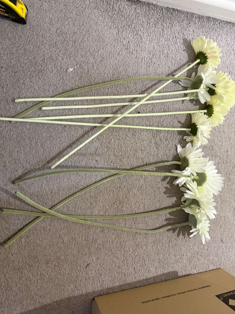 47 fake faux gerbera flowers