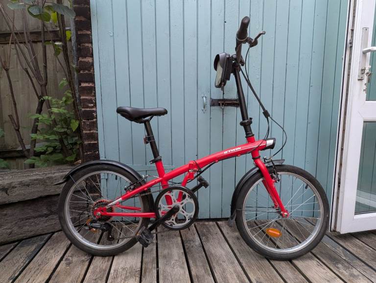 Btwin Folding city Bike Red 