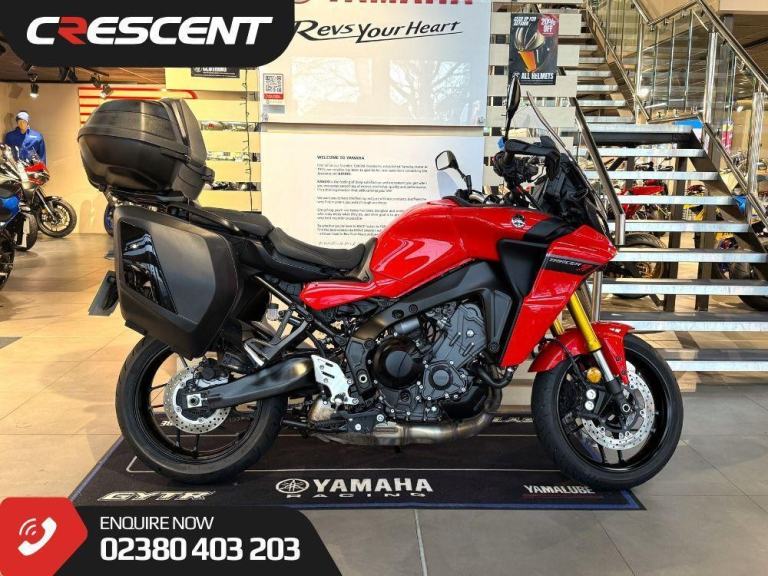 image for YAMAHA TRACER 9GT 2021IN REDLINE RED 3341 MILES , INC TOP BOX, HEATED GRIPS 