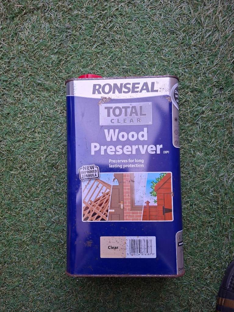 Ronseal Total Clear Wood Preserver 5L – Brand New Sealed