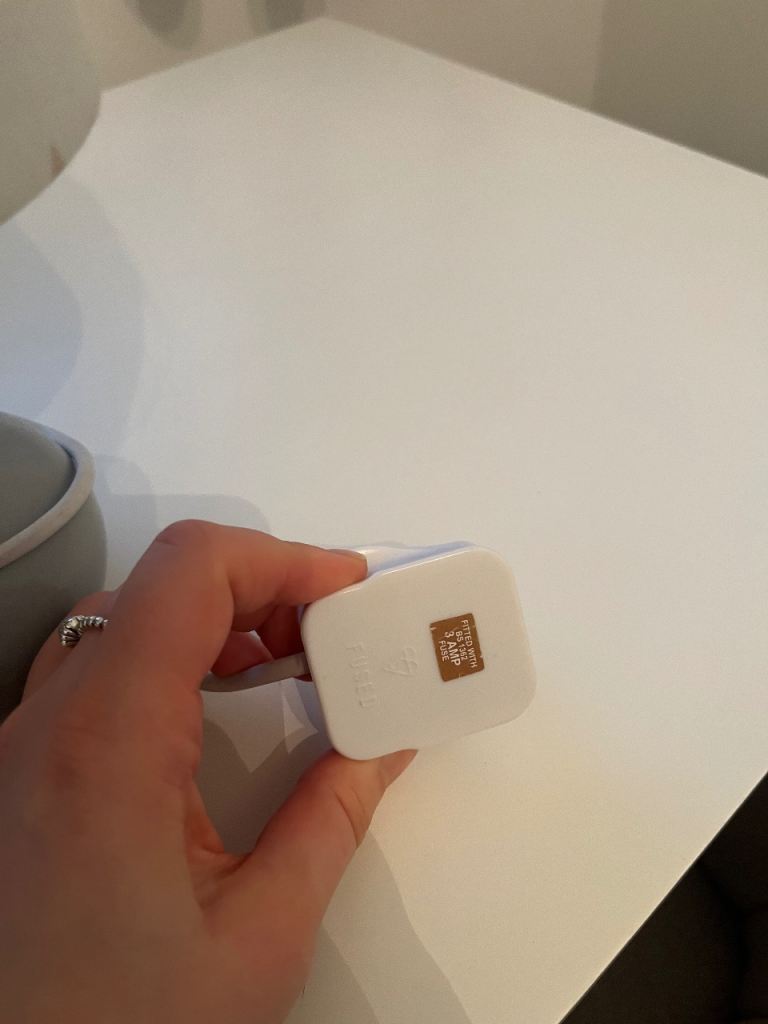 Grey lamp for table / bedside 