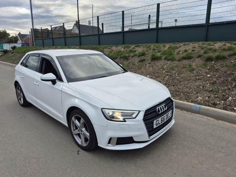 AUDI A3 1.6 TDI SPORT SPORTBACK 2017 66 REG ULEZ FREE FACELIFT 6 SPEED MOT 2027 TAX 20 PER YEAR 