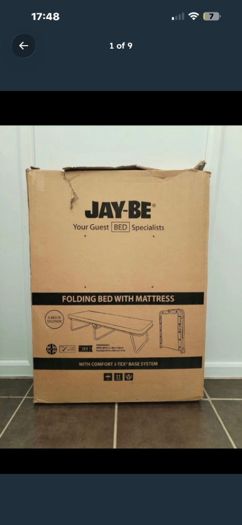 Jay-Be Guest Folding Bed with Mattress 