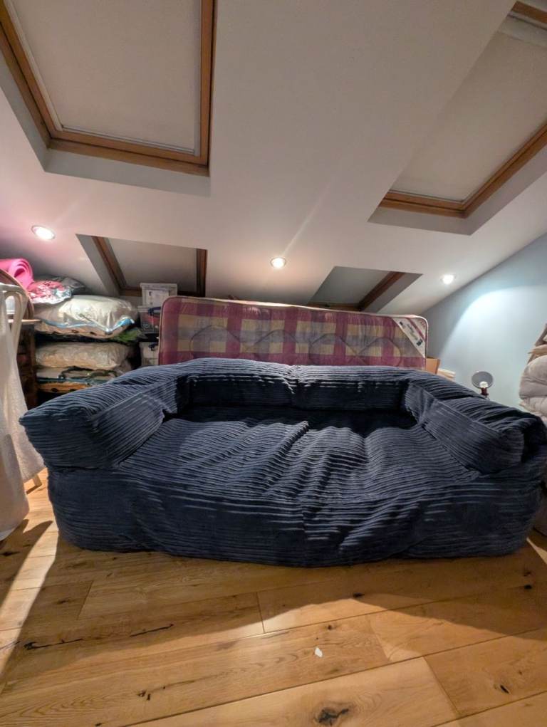 Bean bag sofa navy 