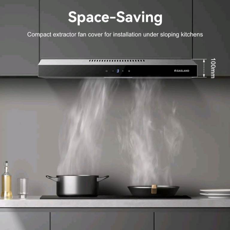 Gasland Chef SR60SS Visor Cooker Hoods 60cm, Quiet Cooker Hood.RRP £120