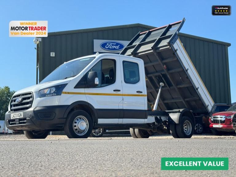 2023 Ford Transit Tipper Crew Cab LWB L3 350 Leader Tow Bar EURO 6 SELECT Tipper Diesel Manual
