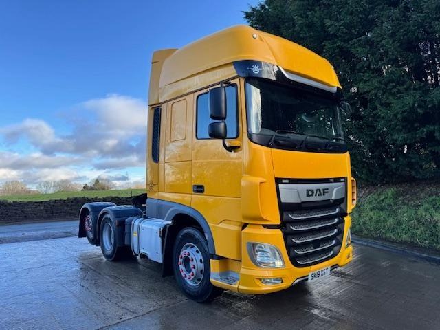 2019 19 DAF XF 480 Euro 6 6x2 super space rear lift tractor unit PTO hydraulics