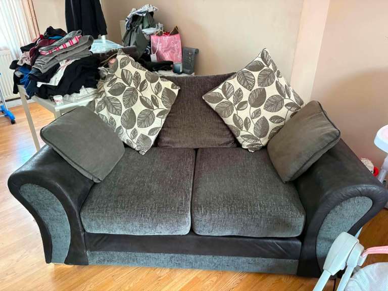 Pair of Grey Sofas - Good Condition