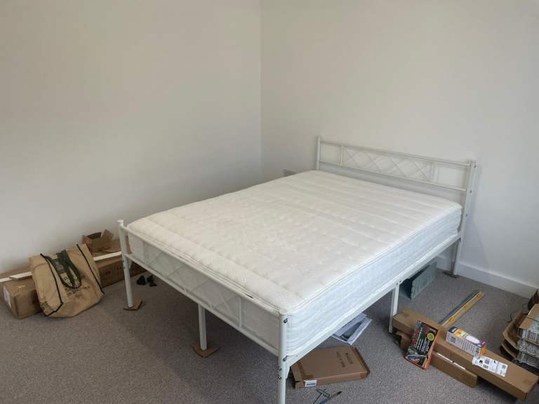 White Double Bed Frame
